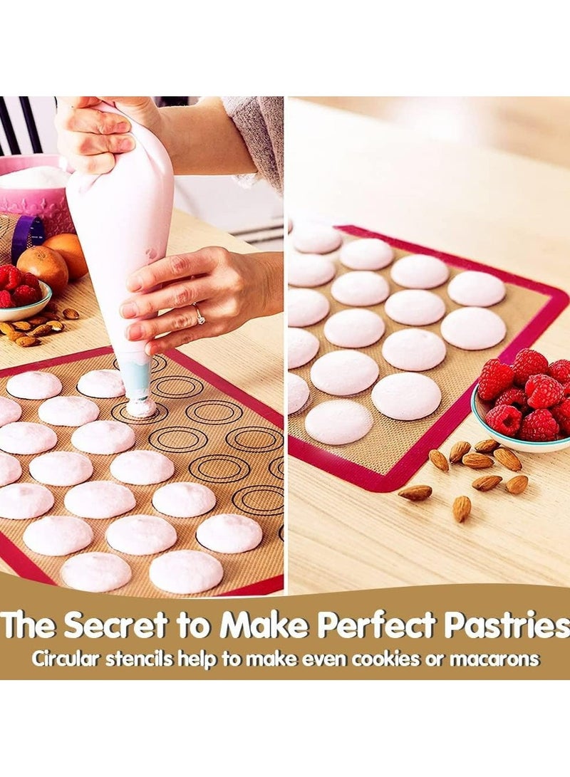 Oasisgalore 2-Pack Silicone Baking Mats, Non-Stick Reusable Tray Liners, BPA-Free Professional Grade for Cookies and Pastries  - Image 4