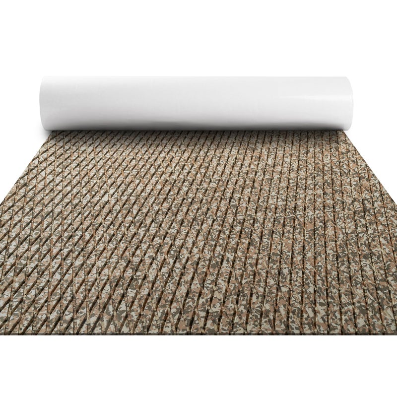 FOCEAN Boat Flooring EVA Foam Boat Decking Camo Marine Flooring Self-Adhesive Marine Mat for Motorboat RV Yacht Kayak, 94.5''x 15.7'', Gravel Camo - Image 1