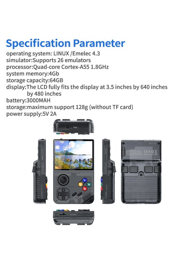 ELTRAZONE Portable Retro Handheld Game Console with 3.5-inch IPS Display, Built-in 20000 Games, and 3000mAh Battery - Image 2