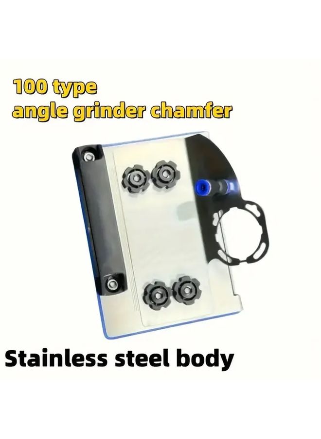 45 Degree Tile And Wood Chamfering Tool Silvery Stainless Steel Angle Grinder Attachment - Image 4