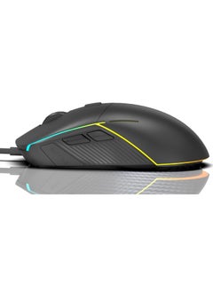 Generic -BLACK ZIDLI M82 Wired Gaming Mouse - Superlight Design - RGB - 6-Gear DPI up to 16000  - Image 2