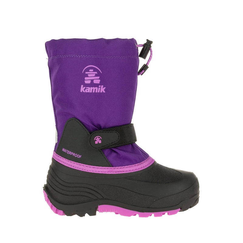 Kamik Waterbug 5 Kid's Winter Snow Boots, Waterproof & Insulated with Removable Liner, Purple - 5 Big Kid (8-12 Years) - Image 2
