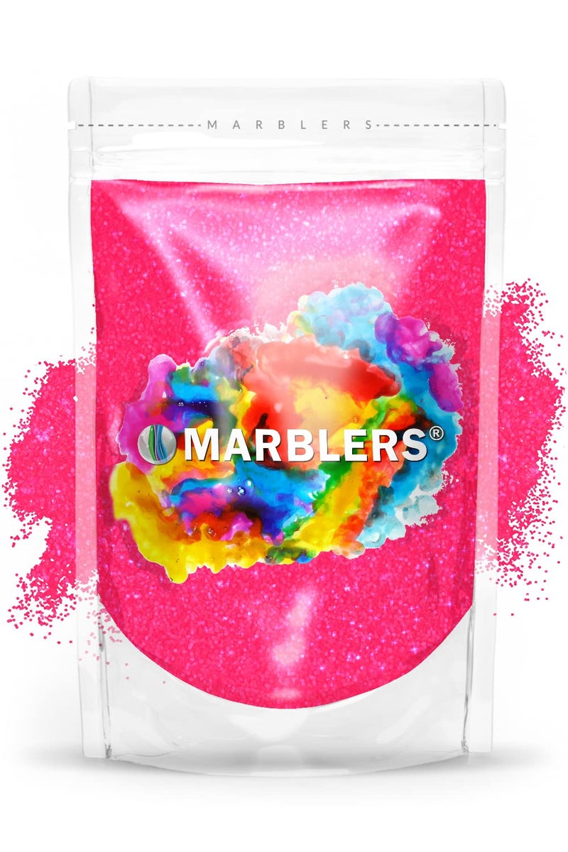 MARBLERS Neon Glitter Fluorescent Pink 3oz 85g  Fine  NonToxic Vegan CrueltyFree  Face Body Eyeshadow Hair Festival Party Makeup  Nail Art Polish  Resin Tumbler Slime Craft