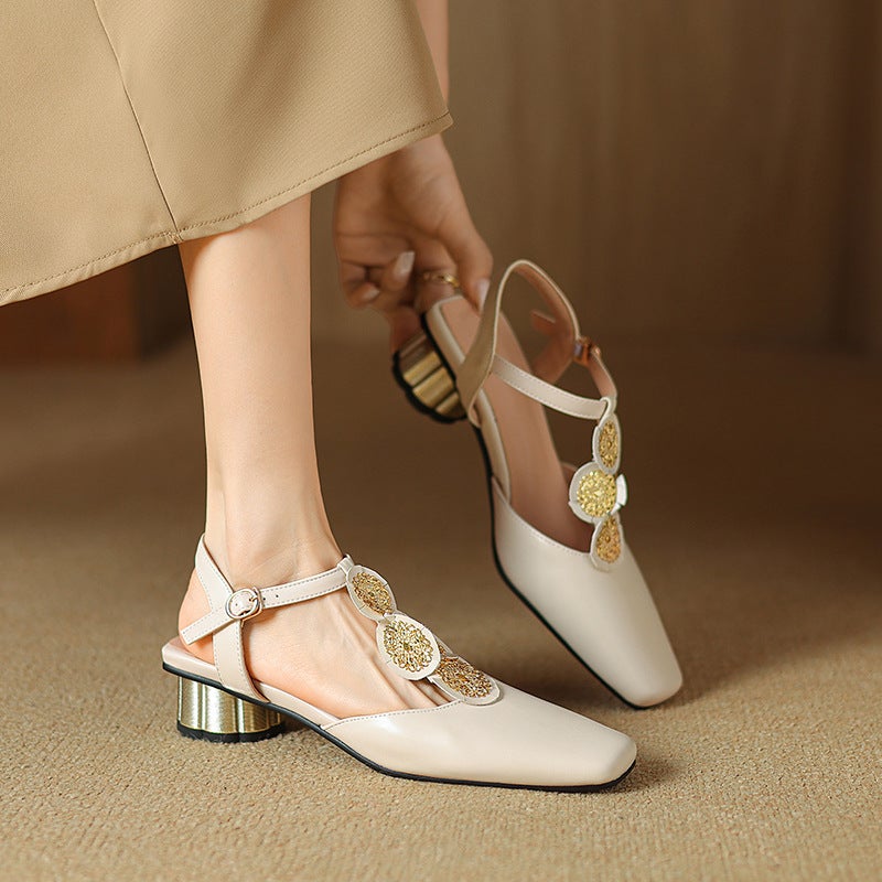 Source 2024 Summer Fashion Rhinestone 32-43 Size Size T-Buckle Women'S Sandals - Image 4