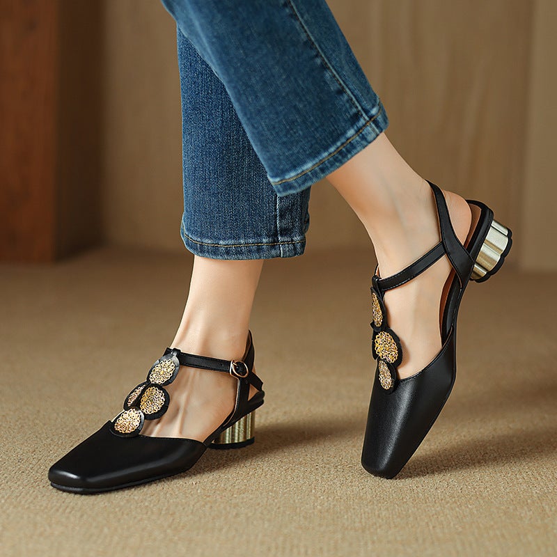 Source 2024 Summer Fashion Rhinestone 32-43 Size Size T-Buckle Women'S Sandals - Image 3