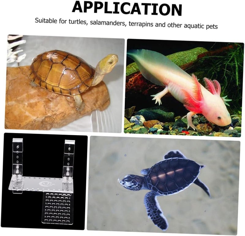 Multi-use Turtle Habitat Basking Platform Portable Turtle Ramp and Decor Accessory - Image 2