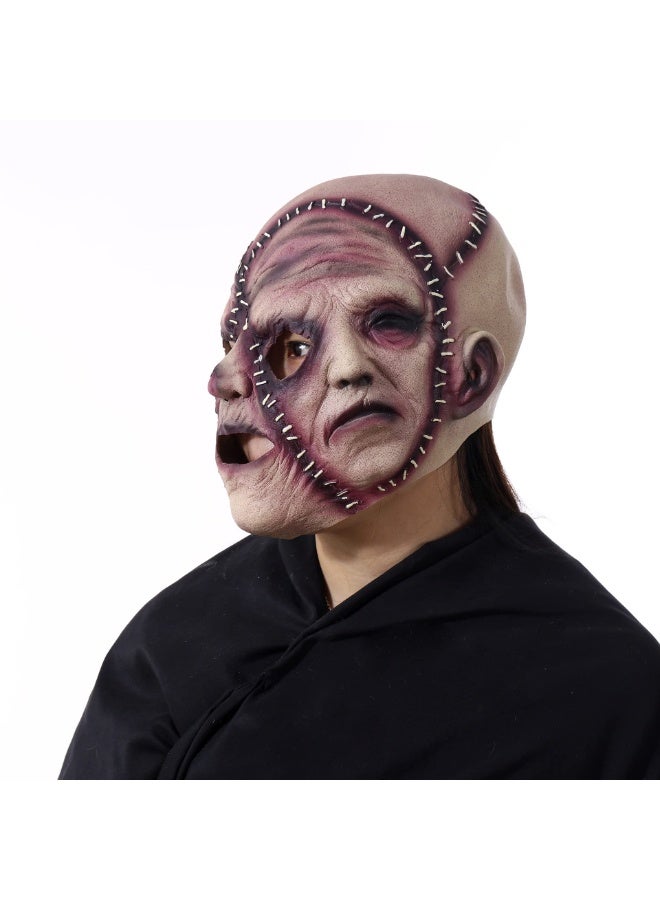 xppier Mask for Adult Kids, Scary Halloween Mask Latex Three Face Horror Mask Creepy Cosplay Prop for Halloween Parties Masquerade Costume - Image 3