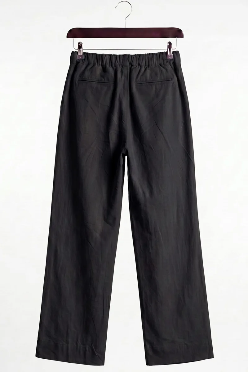 Giesto Black GIESTO Men's Cotton Wide-Leg Suit Pants for Men | Best Price UAE