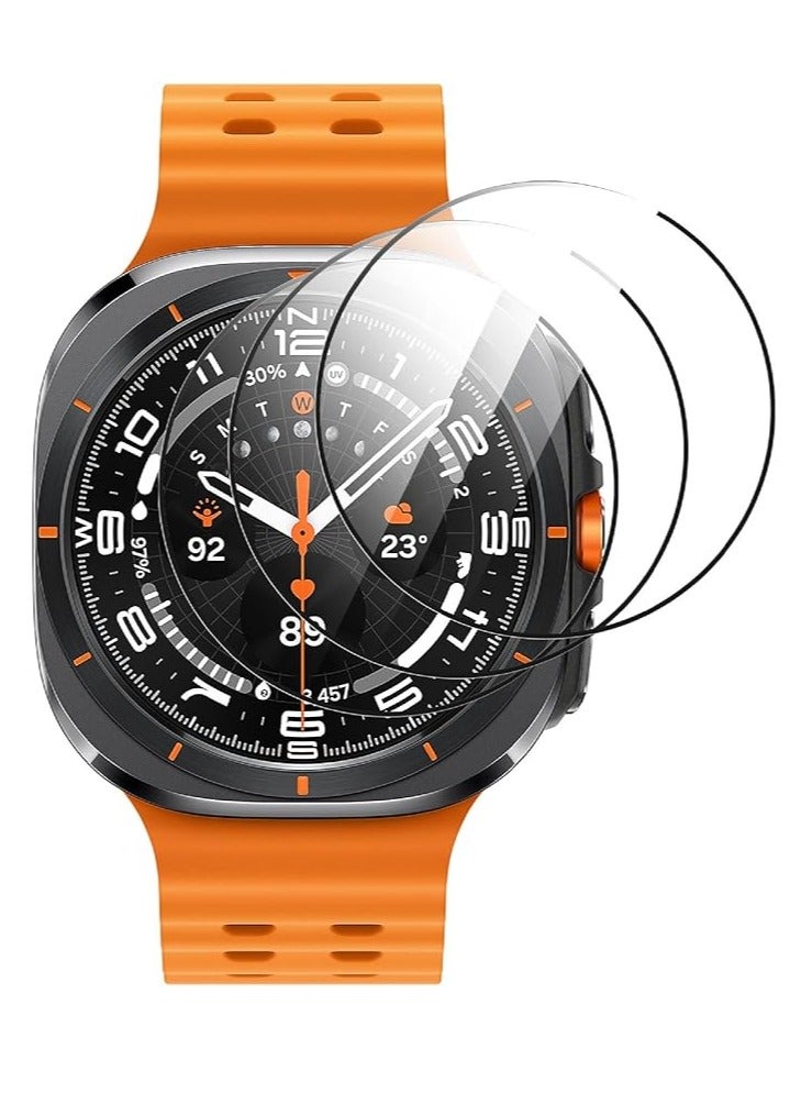 3 Pieces Protective Film for Samsung Galaxy Watch Ultra 47 mm, [Full Coverage] Material Protective Film [Anti-Scratch] – Transparent - Image 1