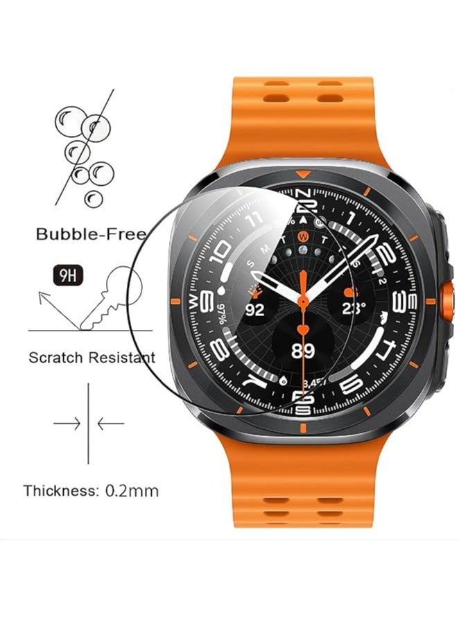 3 Pieces Protective Film for Samsung Galaxy Watch Ultra 47 mm, [Full Coverage] Material Protective Film [Anti-Scratch] – Transparent - Image 2