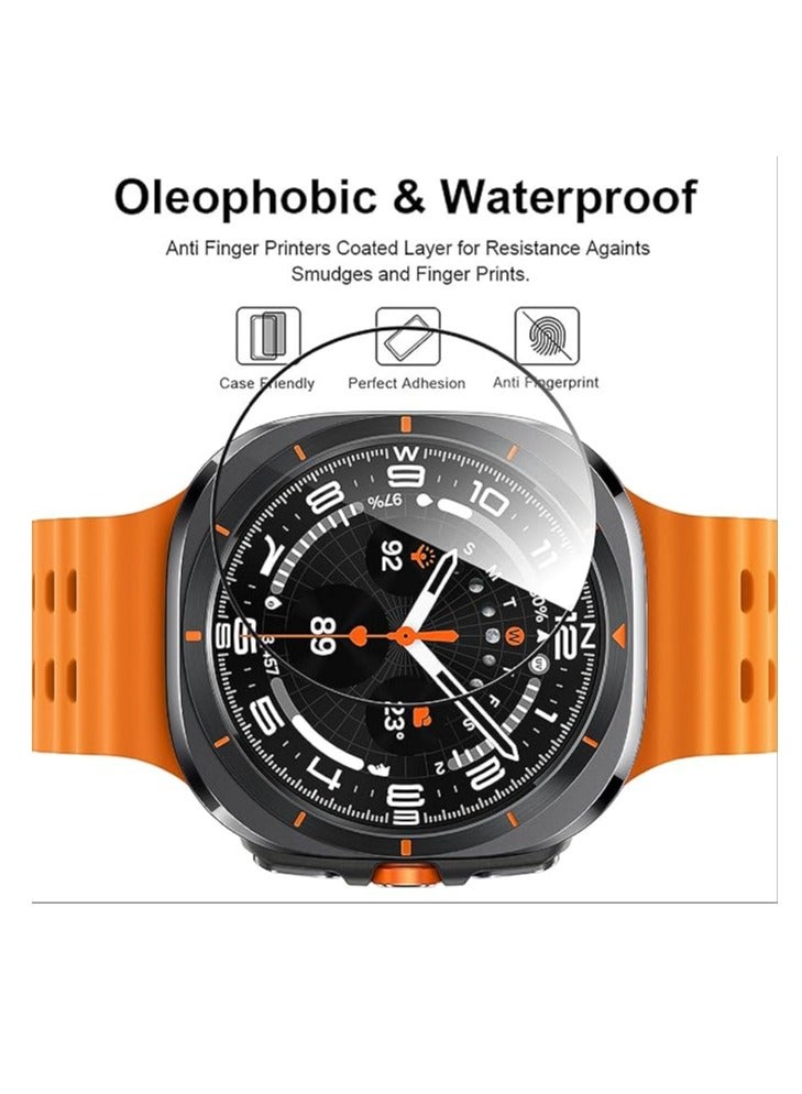 3 Pieces Protective Film for Samsung Galaxy Watch Ultra 47 mm, [Full Coverage] Material Protective Film [Anti-Scratch] – Transparent - Image 3