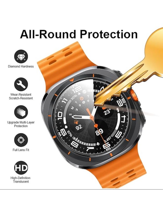 3 Pieces Protective Film for Samsung Galaxy Watch Ultra 47 mm, [Full Coverage] Material Protective Film [Anti-Scratch] – Transparent - Image 4