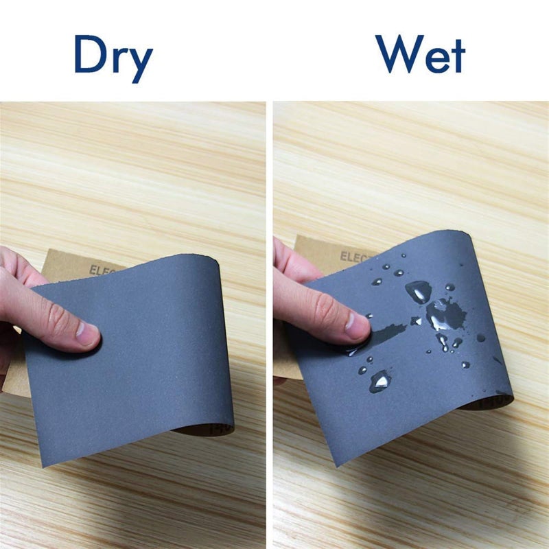 مجموعة متنوعة من 24 قطعة من ورق الصنفرة، ورق صنفرة بدرجات خشونة مختلفة (120/150/180/240/320/400/600/800/1000/1500/2500/3000) للصنفرة الرطبة والجافة. - Image 3