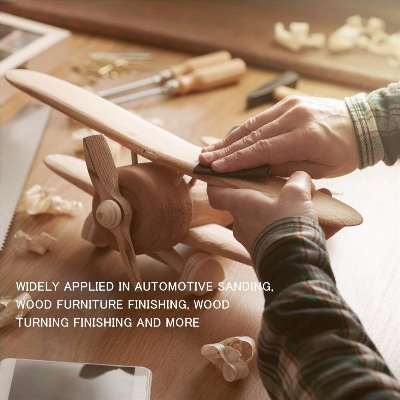 مجموعة متنوعة من 24 قطعة من ورق الصنفرة، ورق صنفرة بدرجات خشونة مختلفة (120/150/180/240/320/400/600/800/1000/1500/2500/3000) للصنفرة الرطبة والجافة. - Image 4