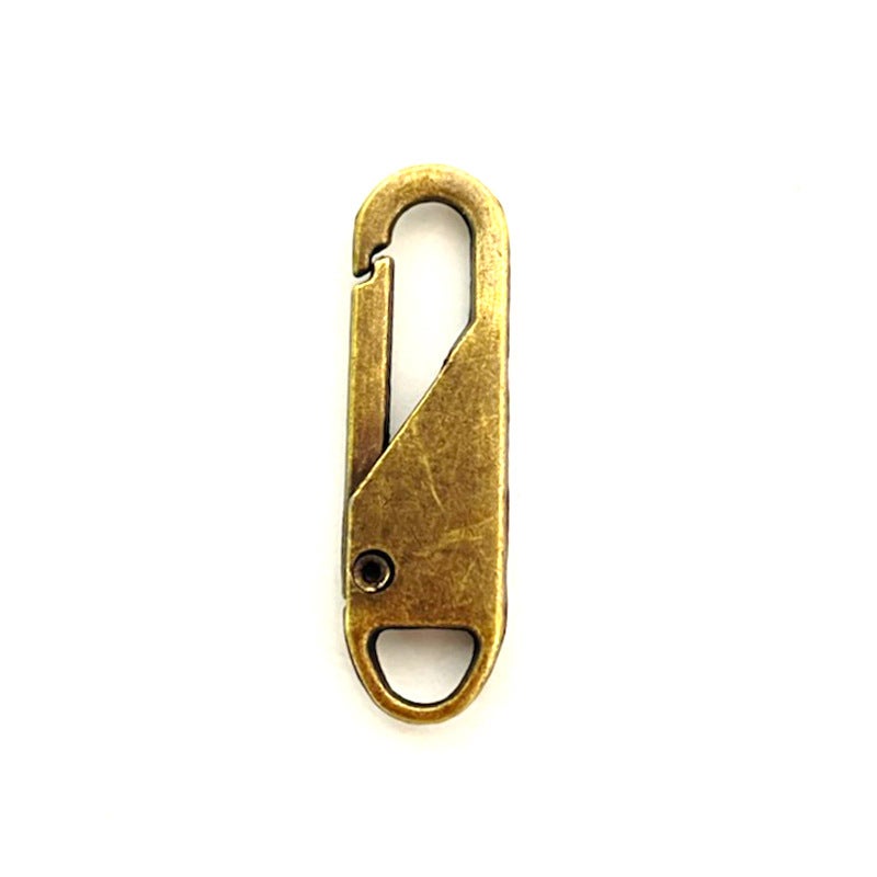 Tool-Free Detachable Zipper Pull Tab for Garments, Shoes Lobster Copper