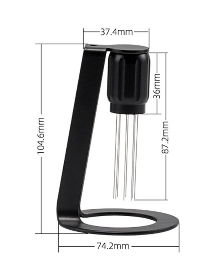 Coffee Stirrer Espresso Distribution Tool Coffee Stirring Tool with 10 Needles 304 Stainless Steel Coffee Accessories with Magnetic Stand (8+2 Replacement Needle)  - Image 5