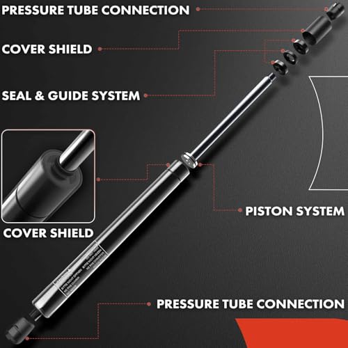 A-Premium Front Hood Struts Shocks Lift Supports Compatible with Hyundai - Sonata 2015 2016 2017, Excluding Hybrid (2-PC Set) - Image 5