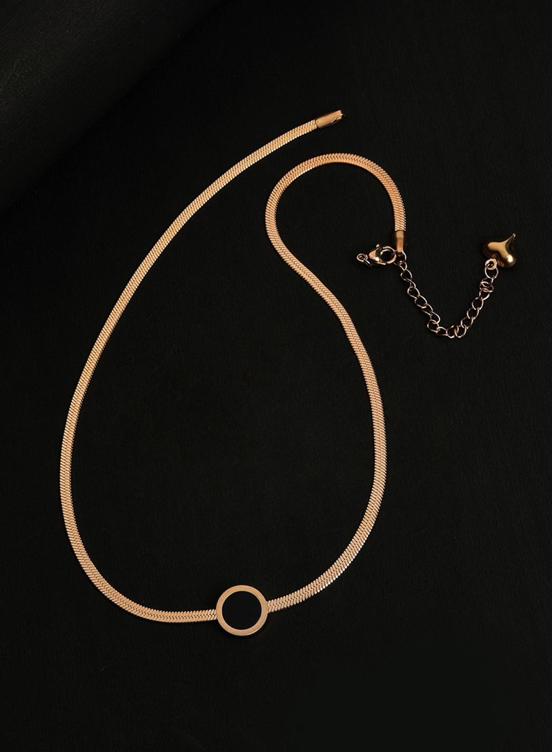 SOHI Black Stone-Studded Designer Artificial Pendant Necklace Jewellery - Image 3