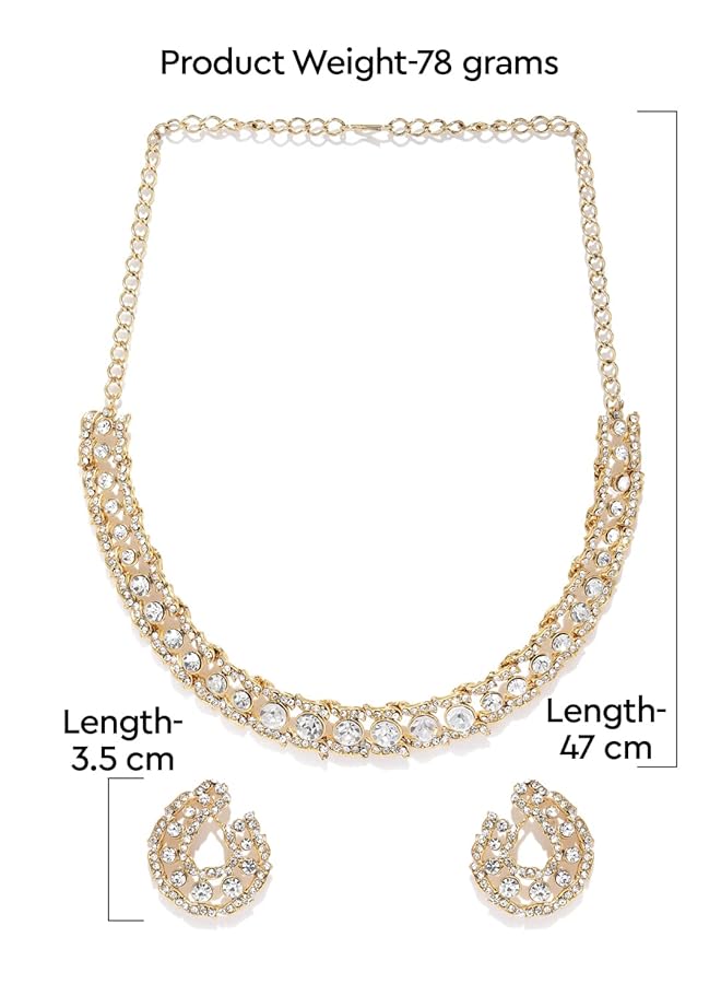 erorex Jewelery Set For Women Golden Zpfk9202 - Image 4