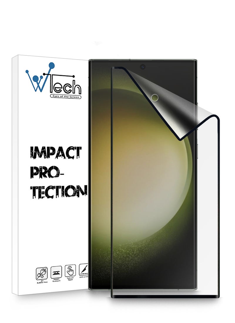 Wtech - Samsung Galaxy S23 Ultra 5G 2023 / S22 Ultra 5G 2022 Nano Ceramic Anti Fingerprint Matte Screen Protector (MSCNMN) - Clear - Image 1