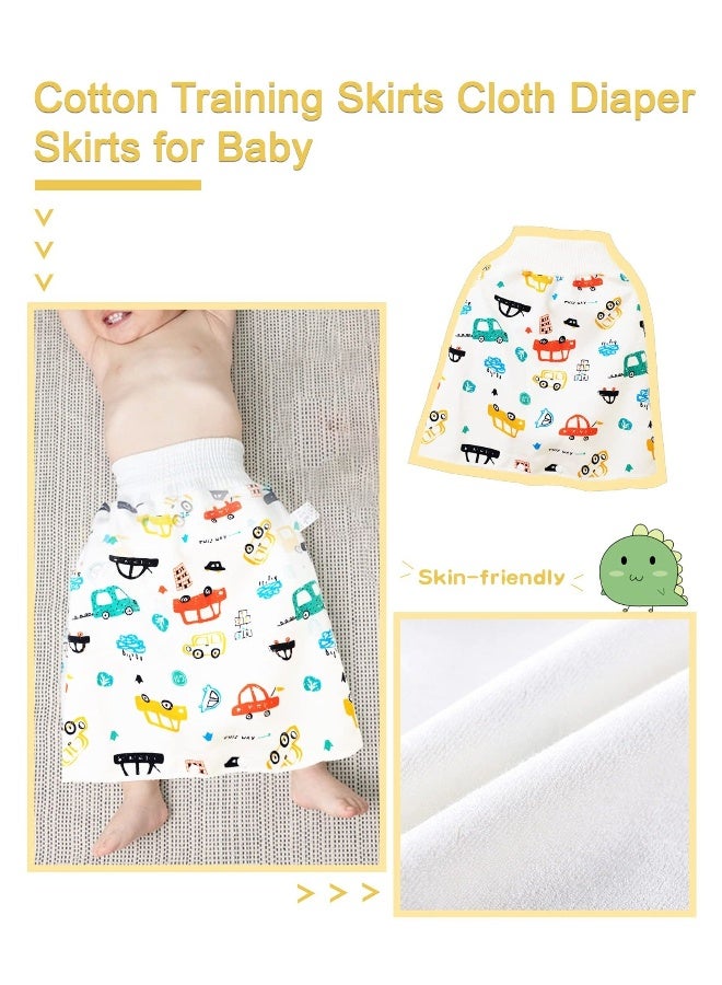 2 Pack Waterproof Cotton Diaper Skirt Shorts Comfy Breathable Potty Training Pants Anti Bed Wetting Clothes for 0-4 Year Old Baby Girls Boys  - Image 2