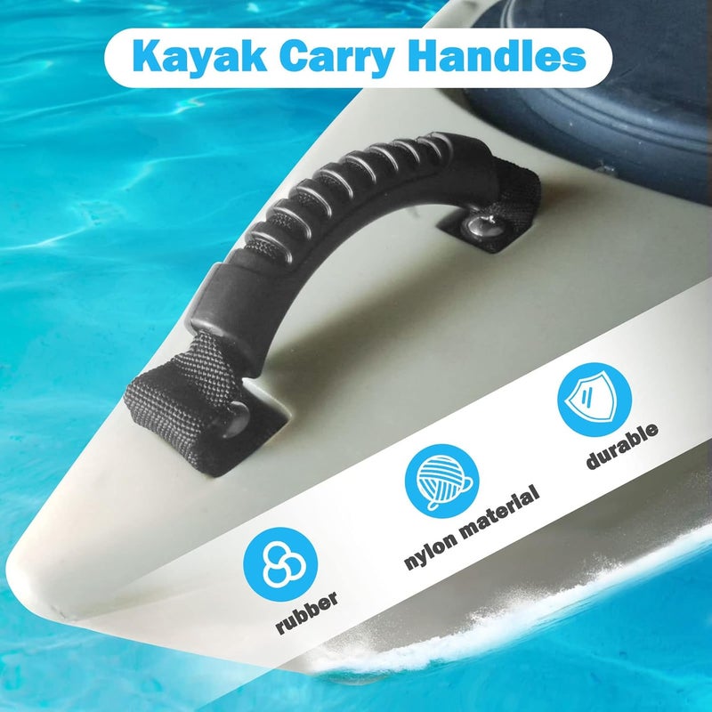 CLIO 4 Pack Kayak Carry Handles for Ocean Perception Water Outdoor Sport Canoe Boat Kayak with Screws - Image 3