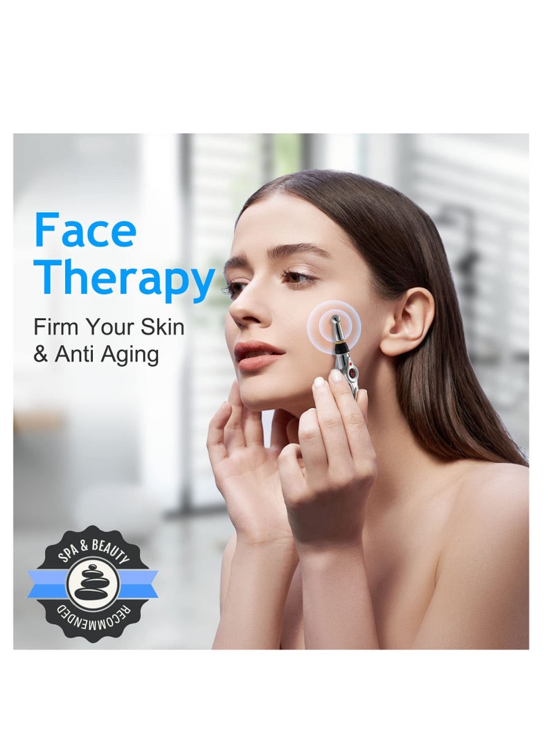 Loquat Acupuncture Pen Pain Relief Therapy Rechargeable Powerful Meridian Energy Electronic Machine Tools 5 in 1 Massage - Image 2