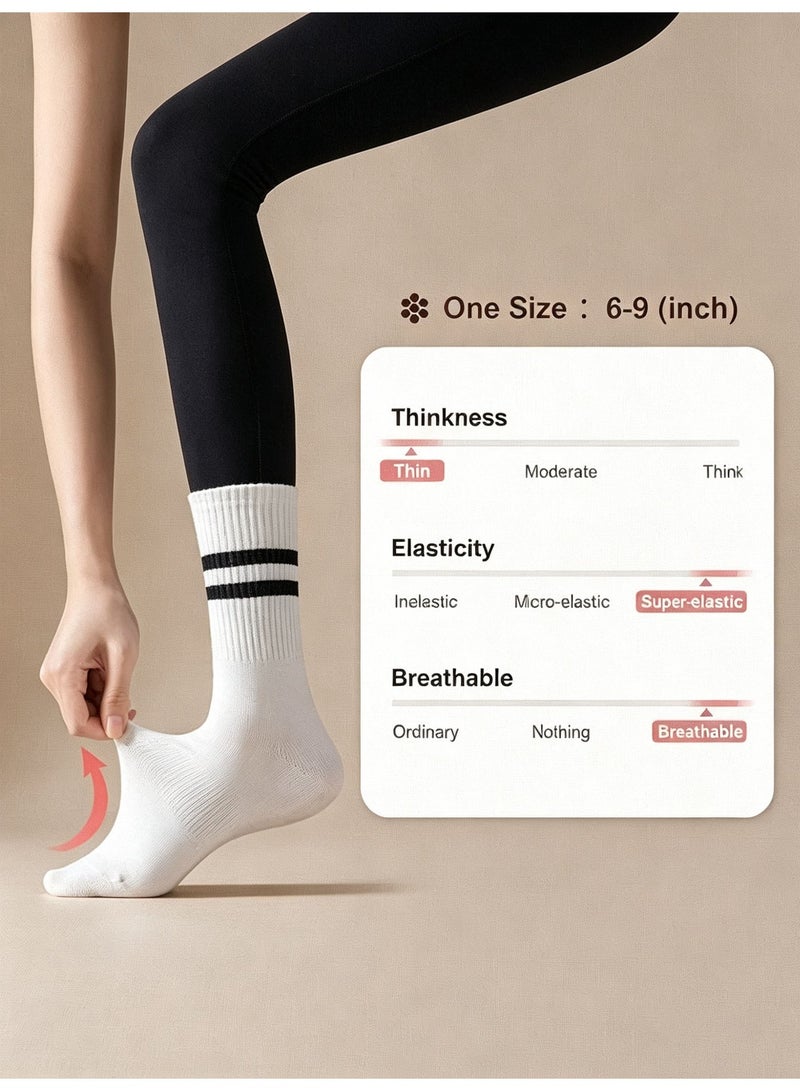Halamine 4 Pairs Yoga Socks For Women，Non Slip Socks Pilates Socks For Yoga,Pilates， Ballet, Dance，white，black，Blue，Grey - Image 4