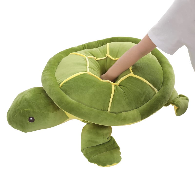 Dalmao 20 Inch Green Sea Turtle Stuffed Animals Soft Plush Toys Body Pillows Ocean Turtle Plushies Gifts for Boys Girls Girlfriend Birthday Halloween Christmas - Image 2