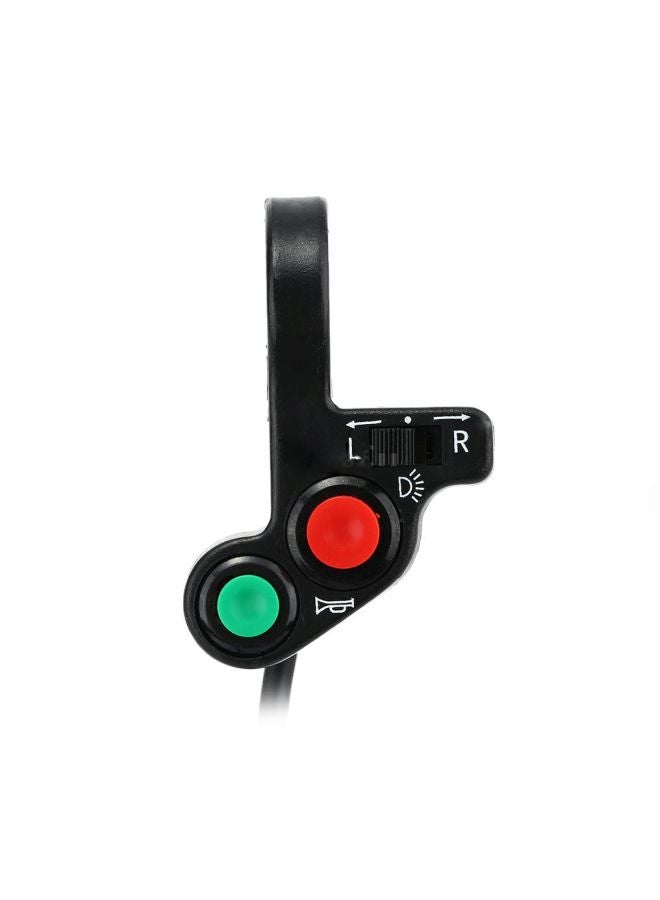 Loquat 3-In-1 Headlight/Indicator Light/Horn Handlebar Switch For Motorcycles/ATV/Scooters