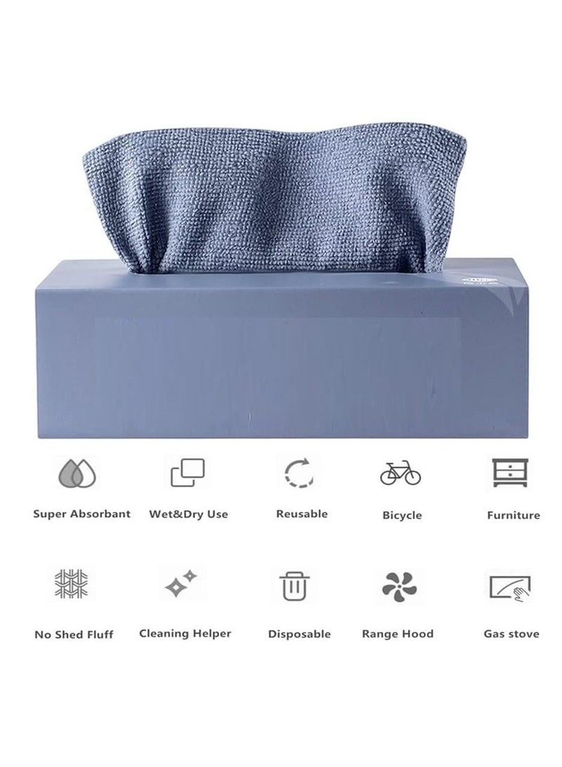 10 Sheets Disposable Cleaning Cloths Cleaning Towels Microfiber Size : 20*20 - Image 3