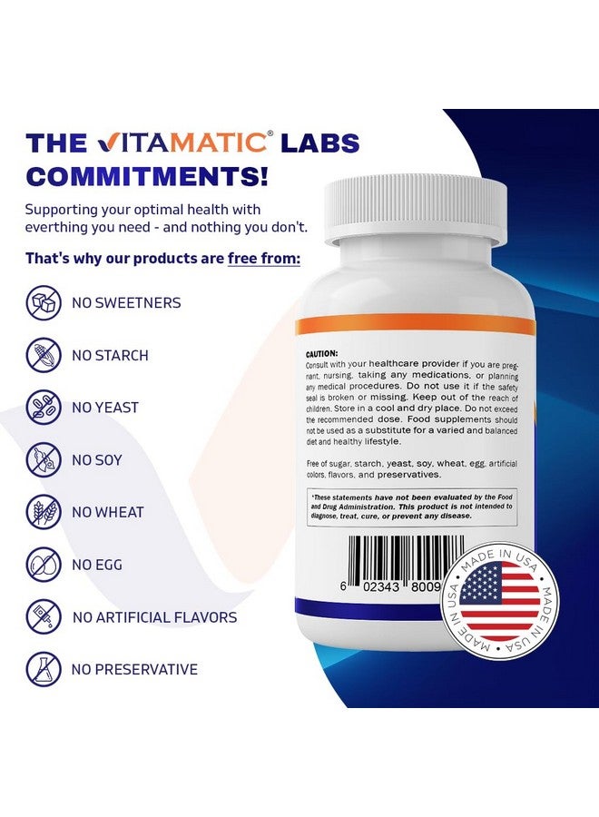 Vitamatic Vitamin B1 (Thiamine) 500mg, 120 Capsules - Image 4