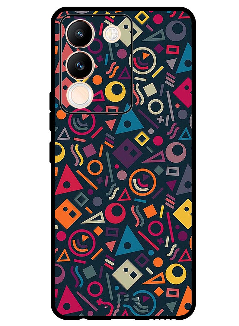 Theodor Protective Case Anti Scratch Shock Proof Bumper Cover For Vivo Y200 Shape Doodles - Image 1