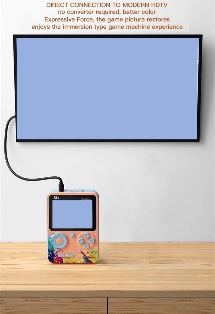 Goyal's 500 in 1 - TV Compatible Classical Handheld G5 Video Games for Kids with Many Fun and Exciting Games - Multicolour (Big Screen - 2.8 Inches) - Image 2