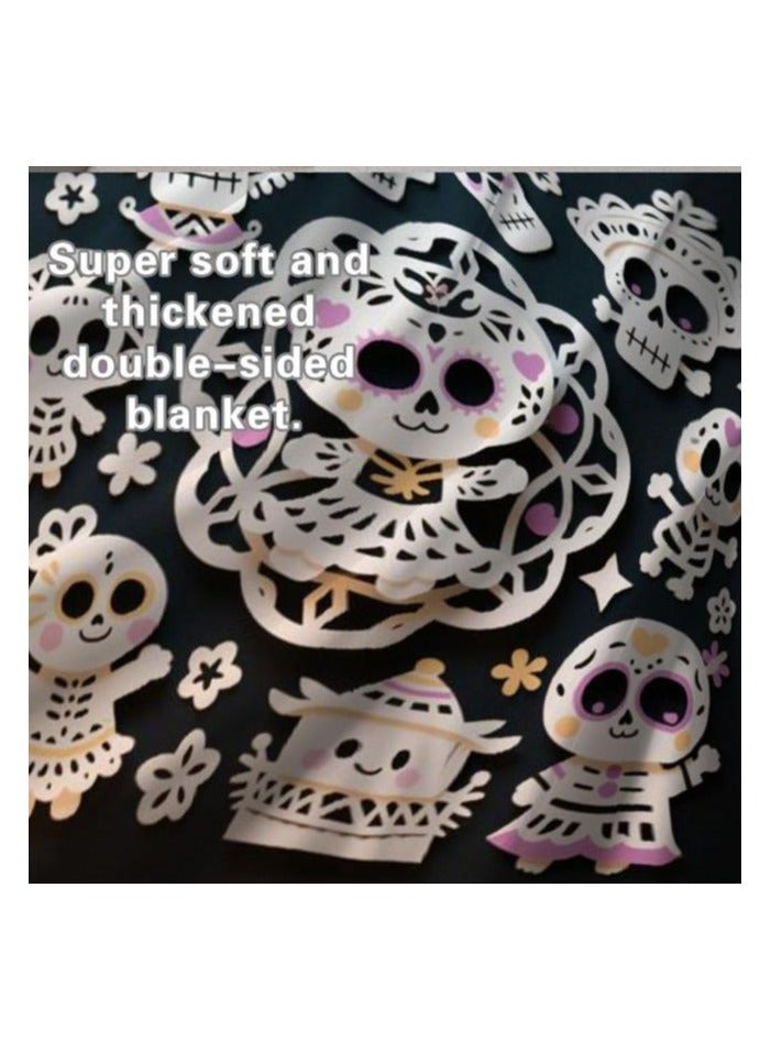 عام بطانية رقيقة من الفانيلا (دافئة ومريحة، ومناسبة للنوم واستخدام الألعاب وإزالة الغبار ومقاومة للرمل) 150 سم * 200 سم - 816 - Image 5