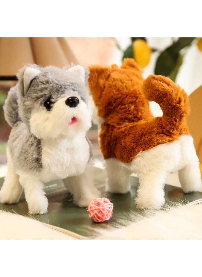 Electric Plush Simulation Toy Dog Teddy Toy Pet Children Dog Robot Dog Manufacturer-Specifications:Light Brown  - Image 3