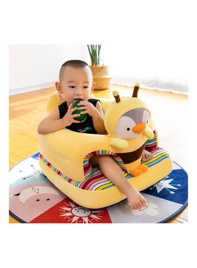 ZCM-HAPPY Baby Sitting Support Seat Sofa, Infant Learning Chair Head Protect - Breathable Crystal Fabric, Feather Cotton Filling, Perfect Toddler Gift to Learn to Sit - Image 3