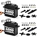Smraza 45KG Coreless Servo Motor High Torque Steering 2pcs 84V Waterproof Servo Digital Full Metal Gear Servo for RC 110 18 112 Scale Car Truck CrawlerRobotBoat with 25T Servo Horn1802 - Image 2