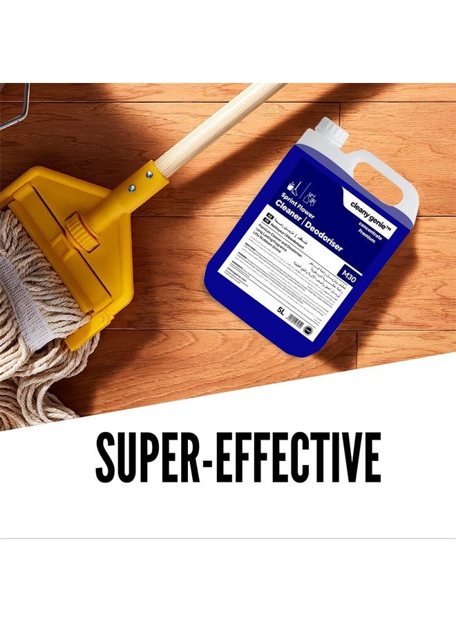 cleany genie All-Purpose Surface Cleaner and Deodoriser Liquid - Sprint Flower 5L - Image 2