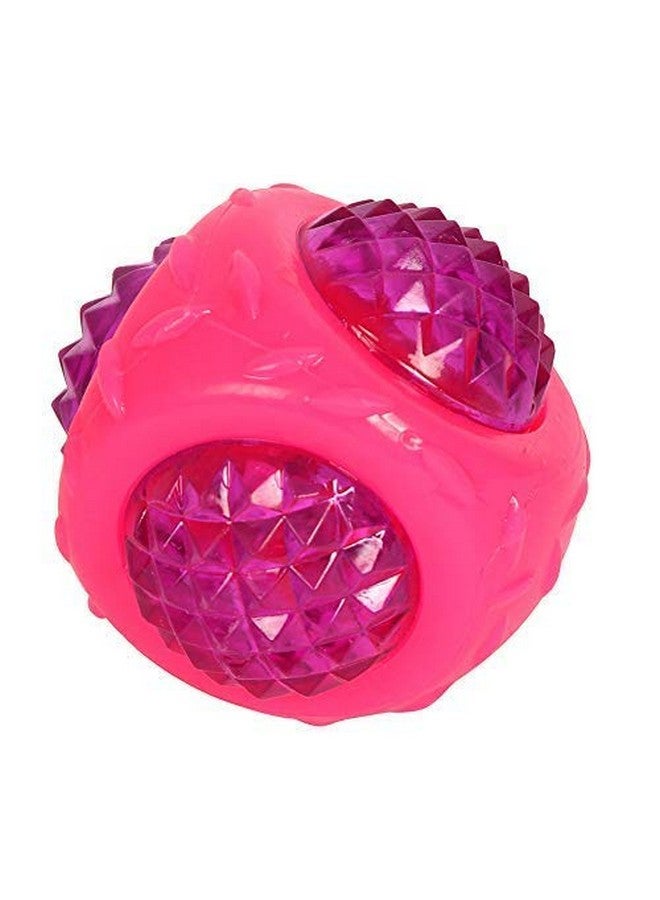 Non-Toxic Teething And Training Lighting Led Ball With Sound Squeaky Squeaker Ball Chew Toy For Dogs And Cats (Available As Per Color) - Image 1