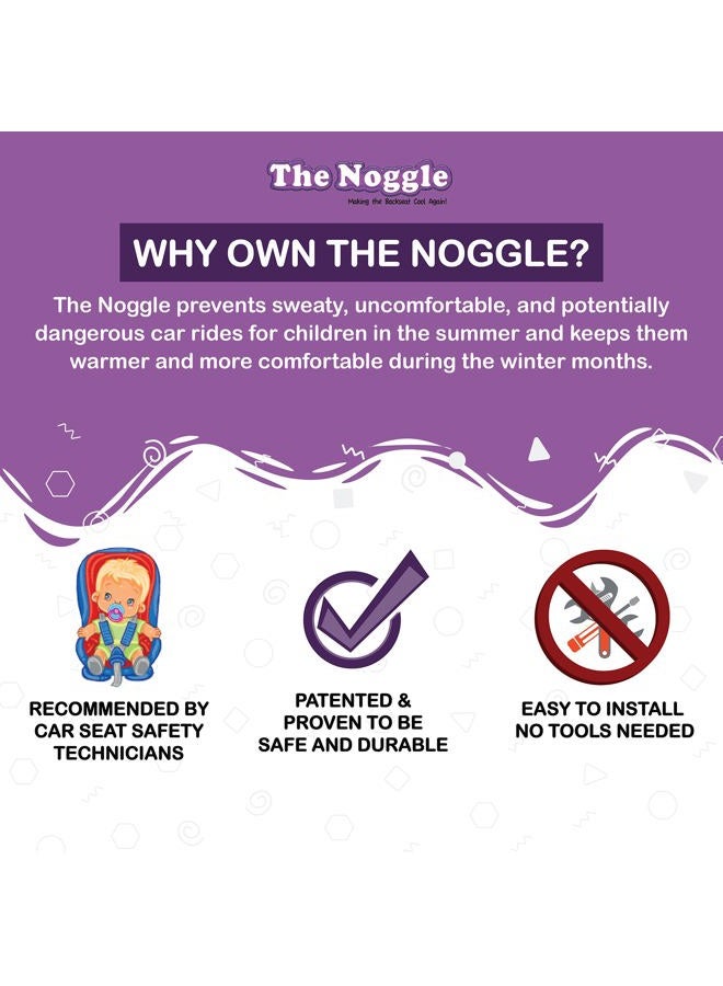 Noggle , 8ft - Kids Personal Air Conditioning System, Made in USA, Directs Cool Air to Children in The Backseat - Air Conditioning Vent Hose for Vehicles, Making The Back Seat Cool Again - Grey - Image 2