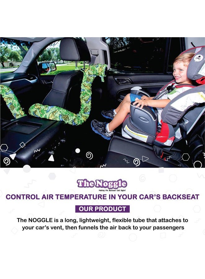 Noggle , 8ft - Kids Personal Air Conditioning System, Made in USA, Directs Cool Air to Children in The Backseat - Air Conditioning Vent Hose for Vehicles, Making The Back Seat Cool Again - Grey - Image 3