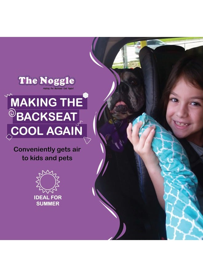 Noggle , 8ft - Kids Personal Air Conditioning System, Made in USA, Directs Cool Air to Children in The Backseat - Air Conditioning Vent Hose for Vehicles, Making The Back Seat Cool Again - Grey - Image 4