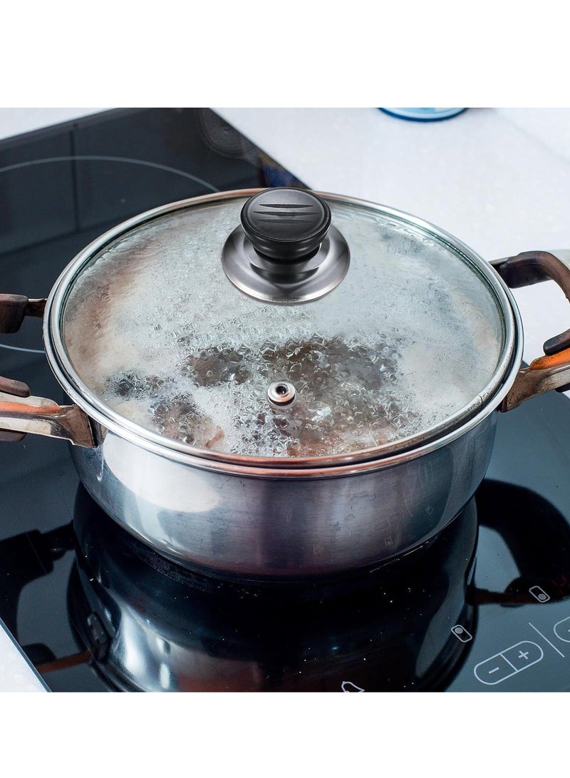 كابتن تيك Pot Lid Top Knobs, Universal Replacement Pot Lid Knob Lid Grips, Kitchen Cookware Pot Lid Knob Handles, Suitable for Casserole Glass Pot Lid Knobs 10 PCS - Image 4