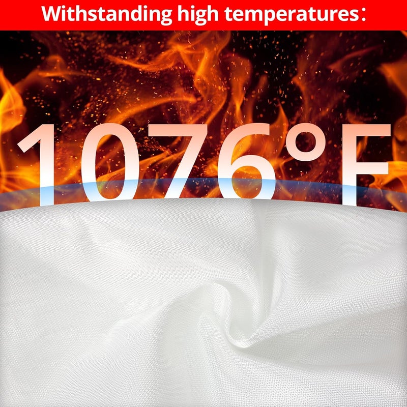 SecuCaptain Emergency Fire Blanket for Home and Kitchen - 40"x40" Prepared Flame Suppression Fiberglass Fire Blankets for House Camping Car Office Warehouse Emergency Survival Safety 2 Pack - Image 4