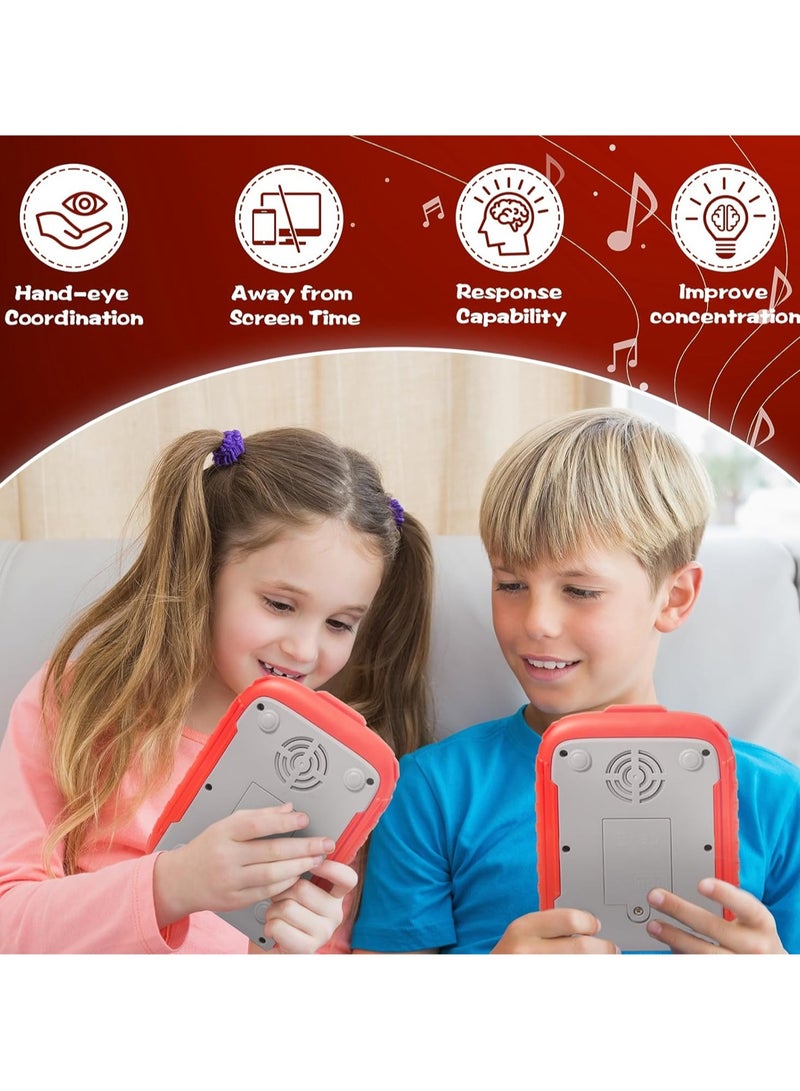 Red Brand New Quick Push Pull Light Up Pop Game Fidget Toy, Electronic Music Rhythm Game, Handheld Puzzle Game Sensory Toy With Music And Lights, Suitable For Kids Adult Gifts - Image 3