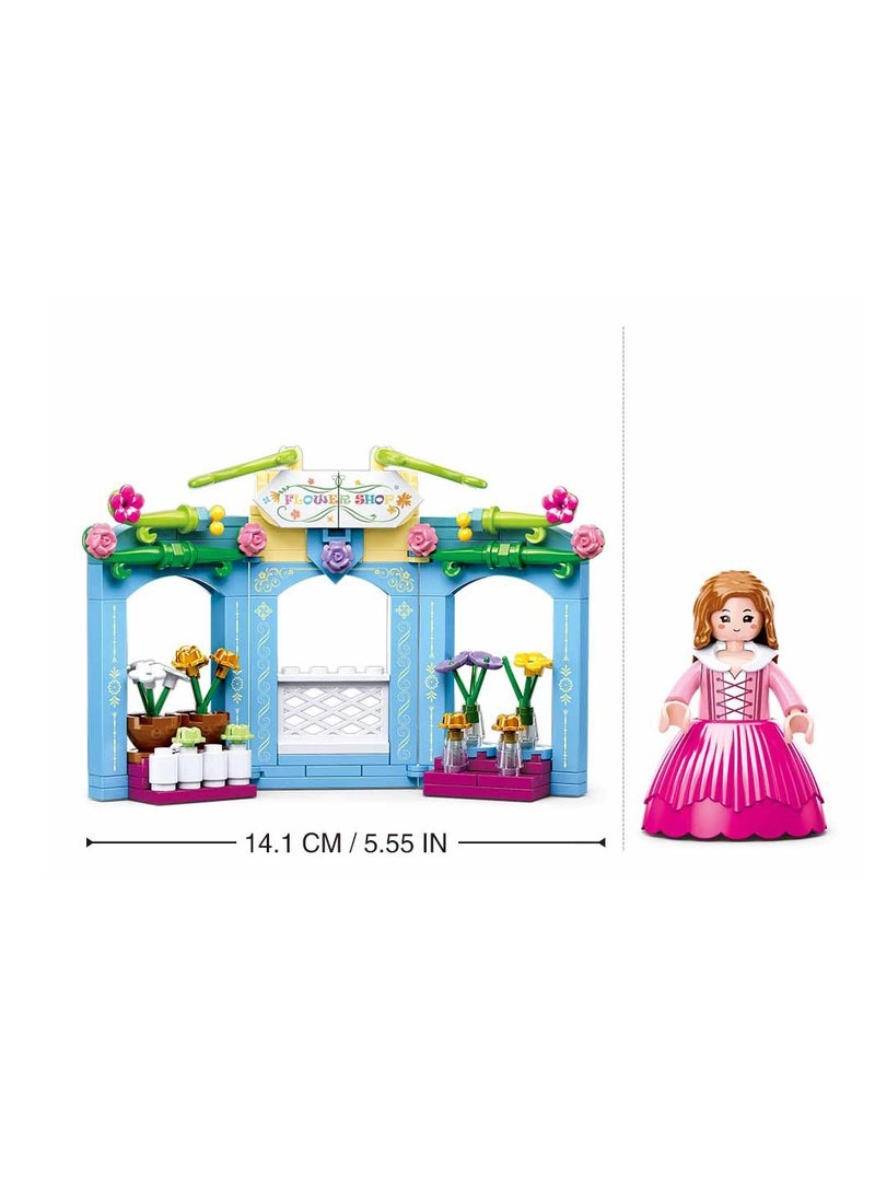Sluban - Sluban - Girls Dream Flower Store Bricks Set 154 Pieces - M38-B0905 - Image 1