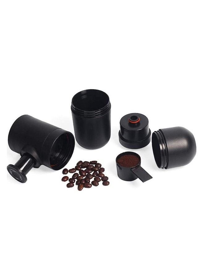 Portable Espresso Maker Hand Held Pressure Manual Coffee Maker Outdoor Travel Coffee Maker for Camping Desk Office Manually Operated Portable Coffee Maker