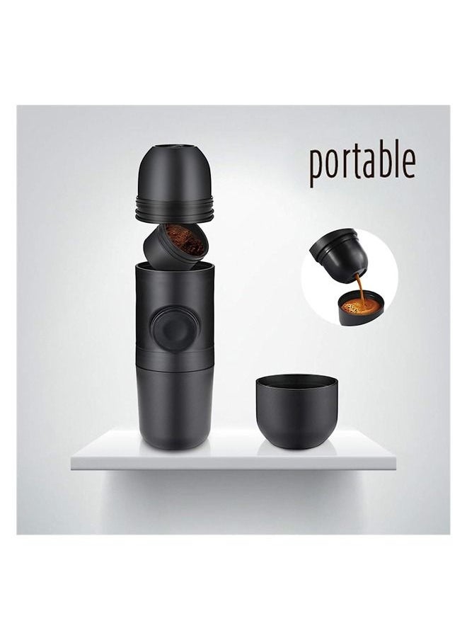 Portable Espresso Maker Hand Held Pressure Manual Coffee Maker Outdoor Travel Coffee Maker for Camping Desk Office Manually Operated Portable Coffee Maker