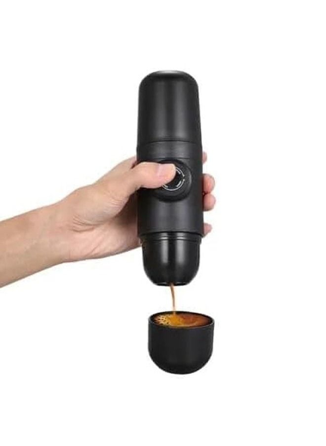 Portable Espresso Maker Hand Held Pressure Manual Coffee Maker Outdoor Travel Coffee Maker for Camping Desk Office Manually Operated Portable Coffee Maker